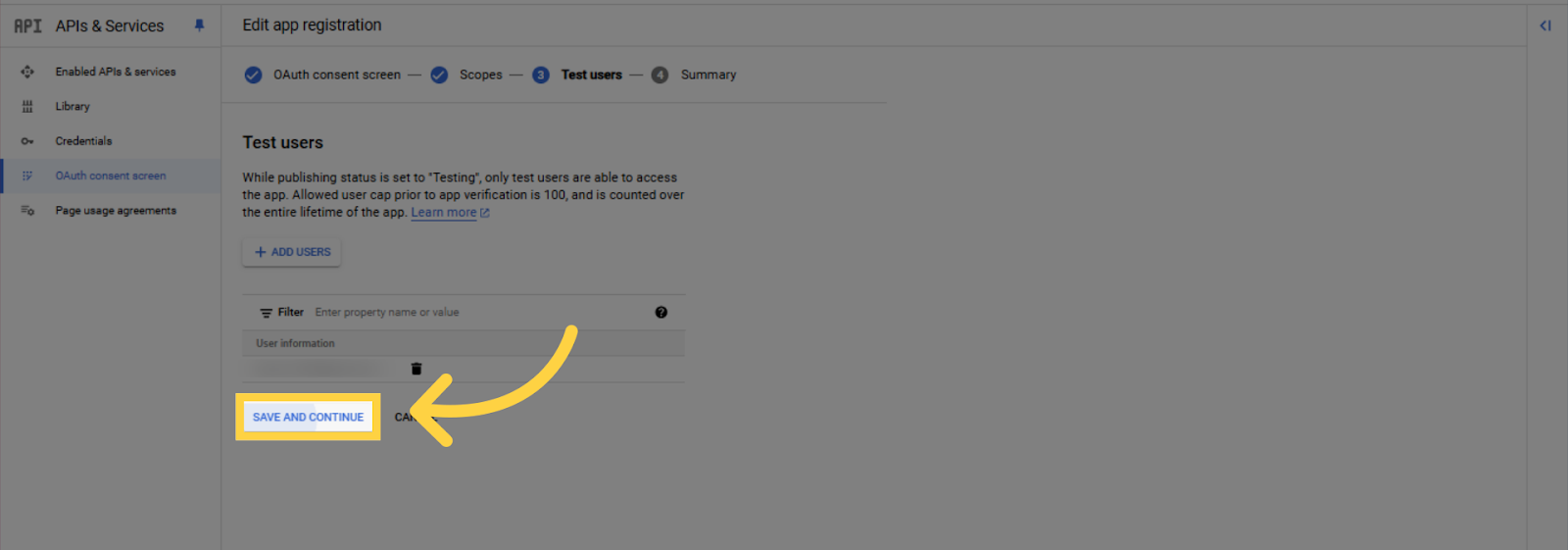 الخطوة 21 - Google OAuth