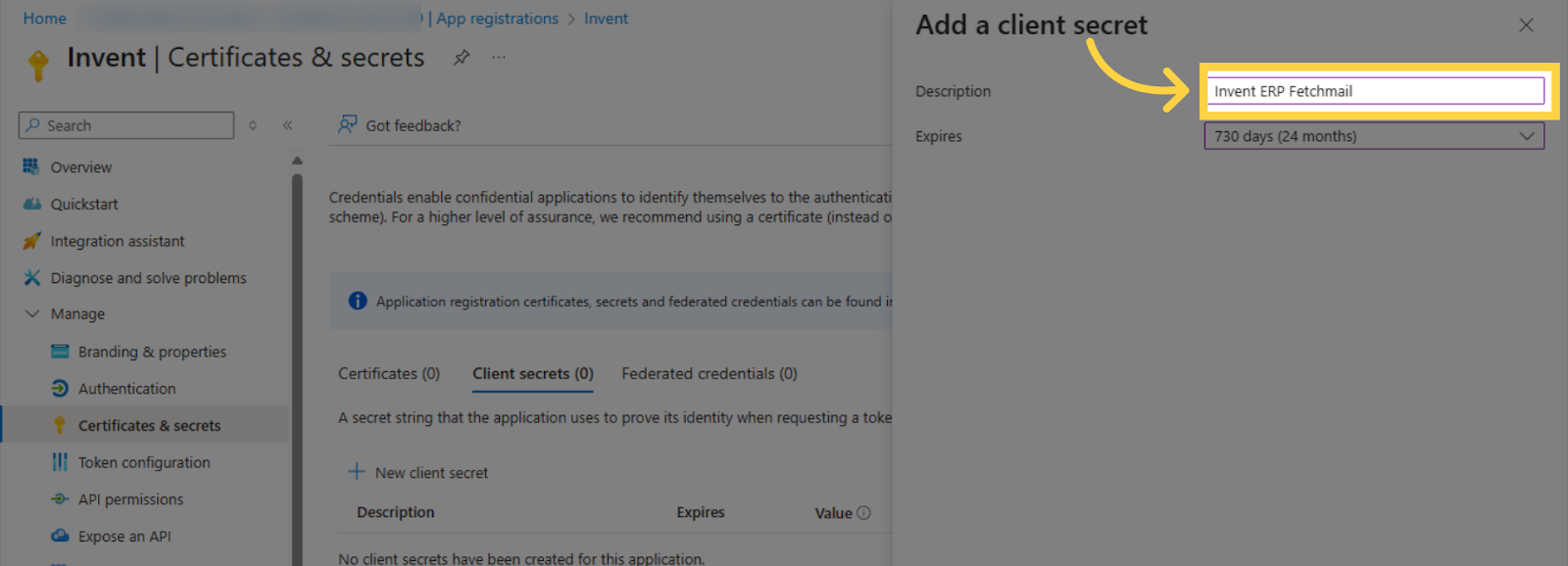 الخطوة 44 - Outlook OAuth