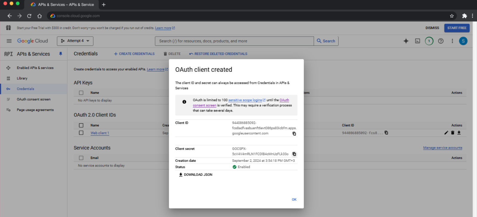 Step 42 - Google OAuth