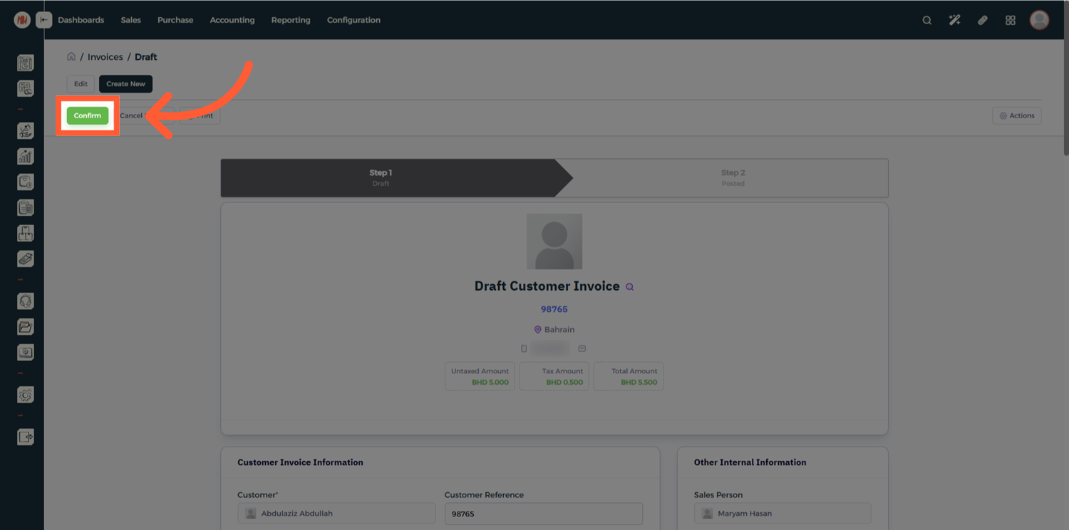 Step 8 - Register Payment