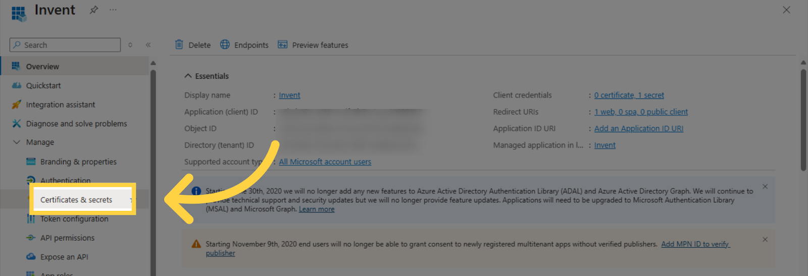 Step 42 - Outlook OAuth